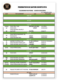 Calendrier National FKSR 2023-2024